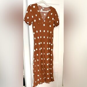 Orange Polka Dot Dress